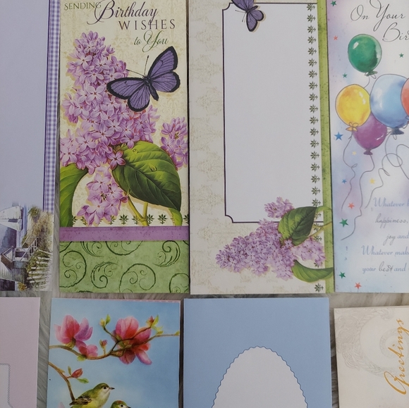 Birthday card lot 7 variety BD cards w Envelopes NEW! - Picture 12 of 13